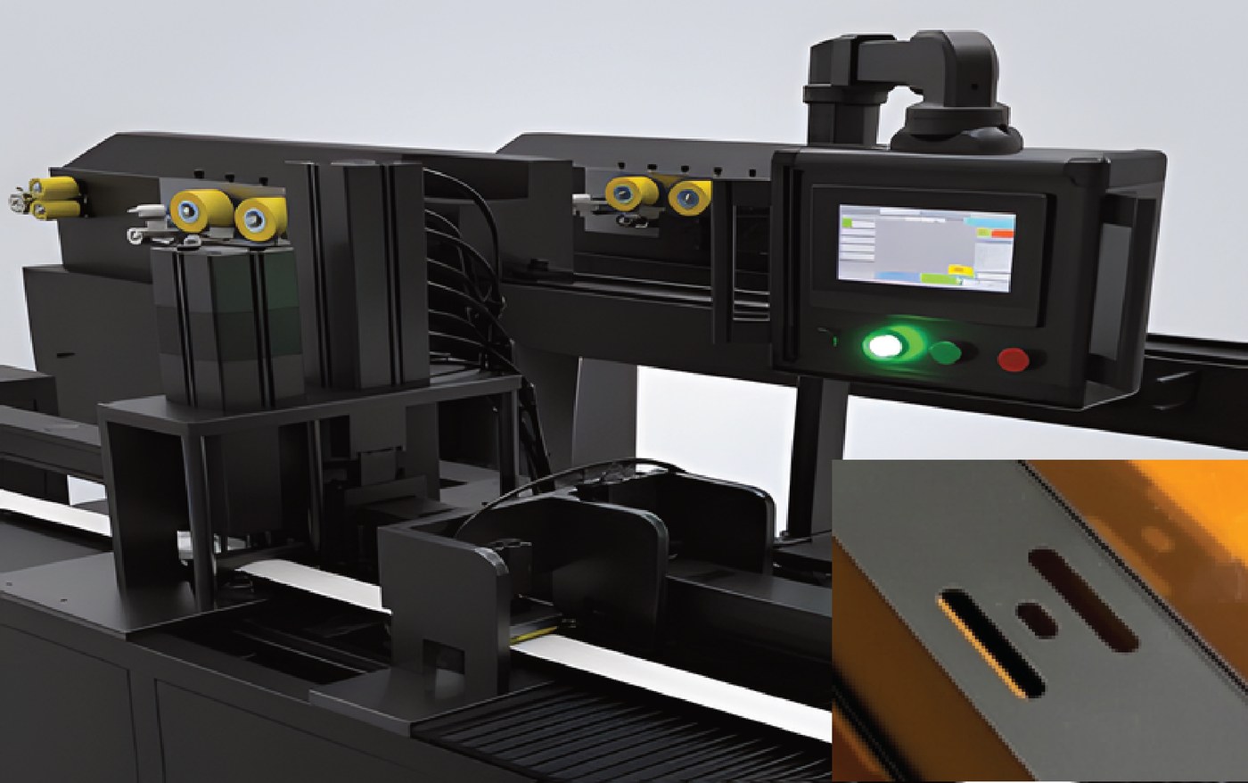 CNC head and bottom rail punching machine