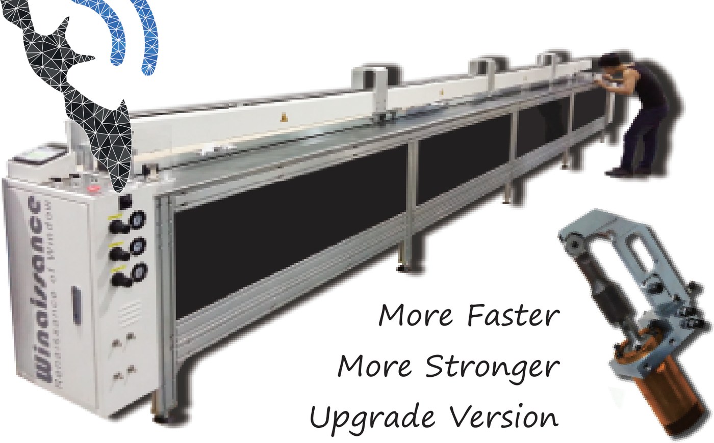 Ultrasonic blind fabric cutting machine